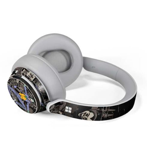 DC Comics The Joker Vintage Action pose pattern Surface Headphones Skin